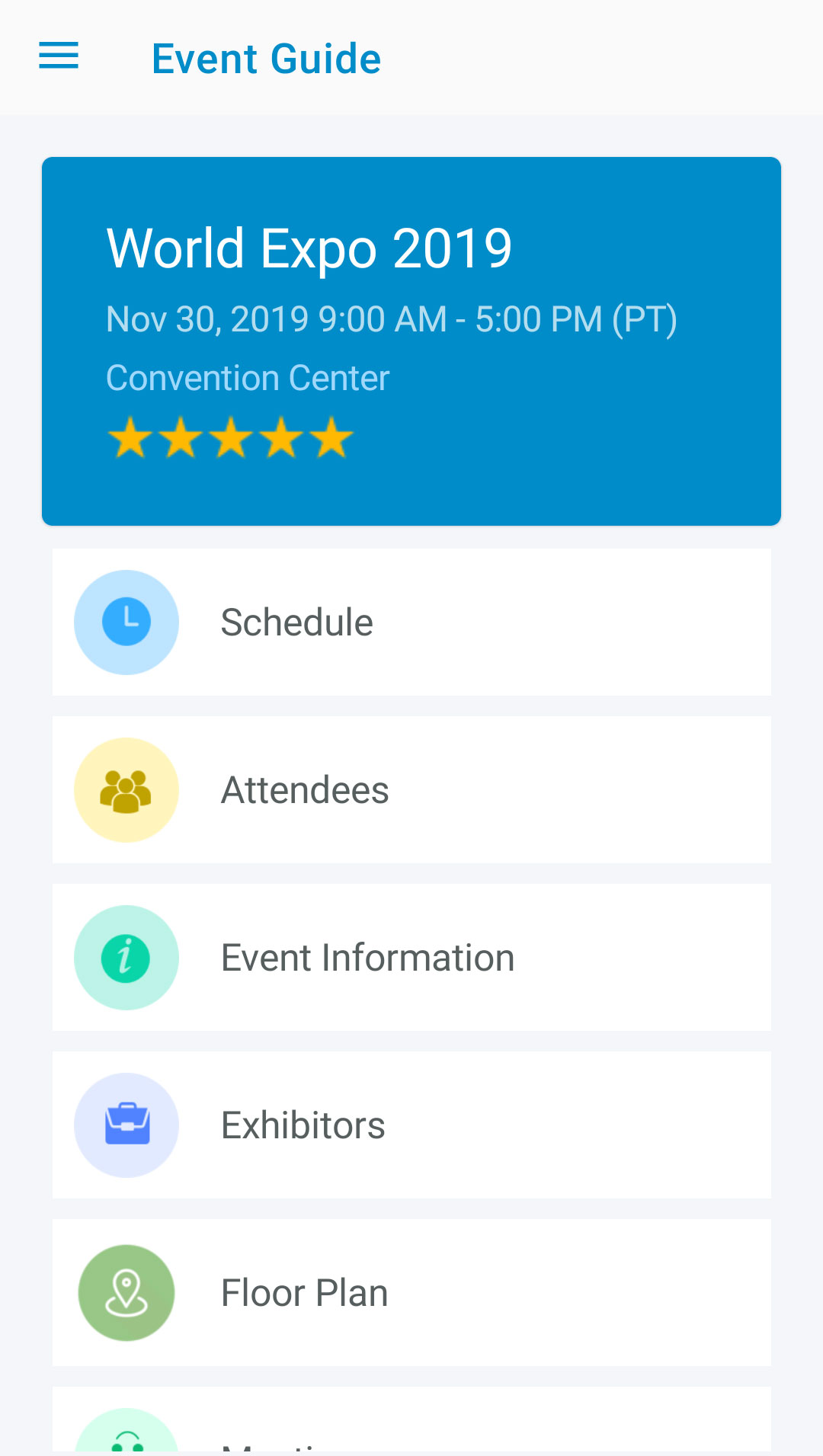 Mobile Event App Features