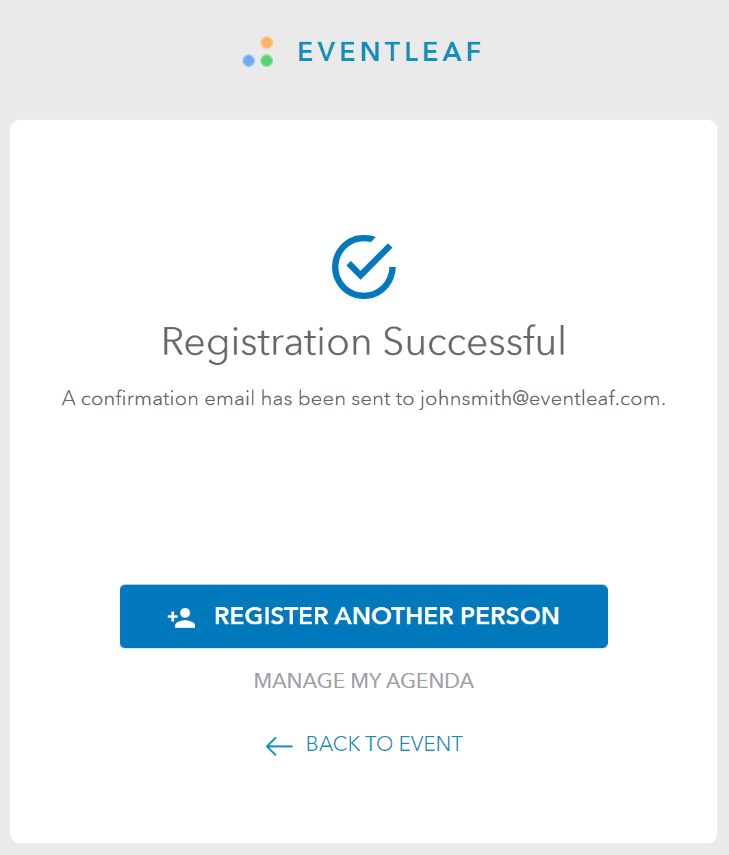 Registration Confirmation