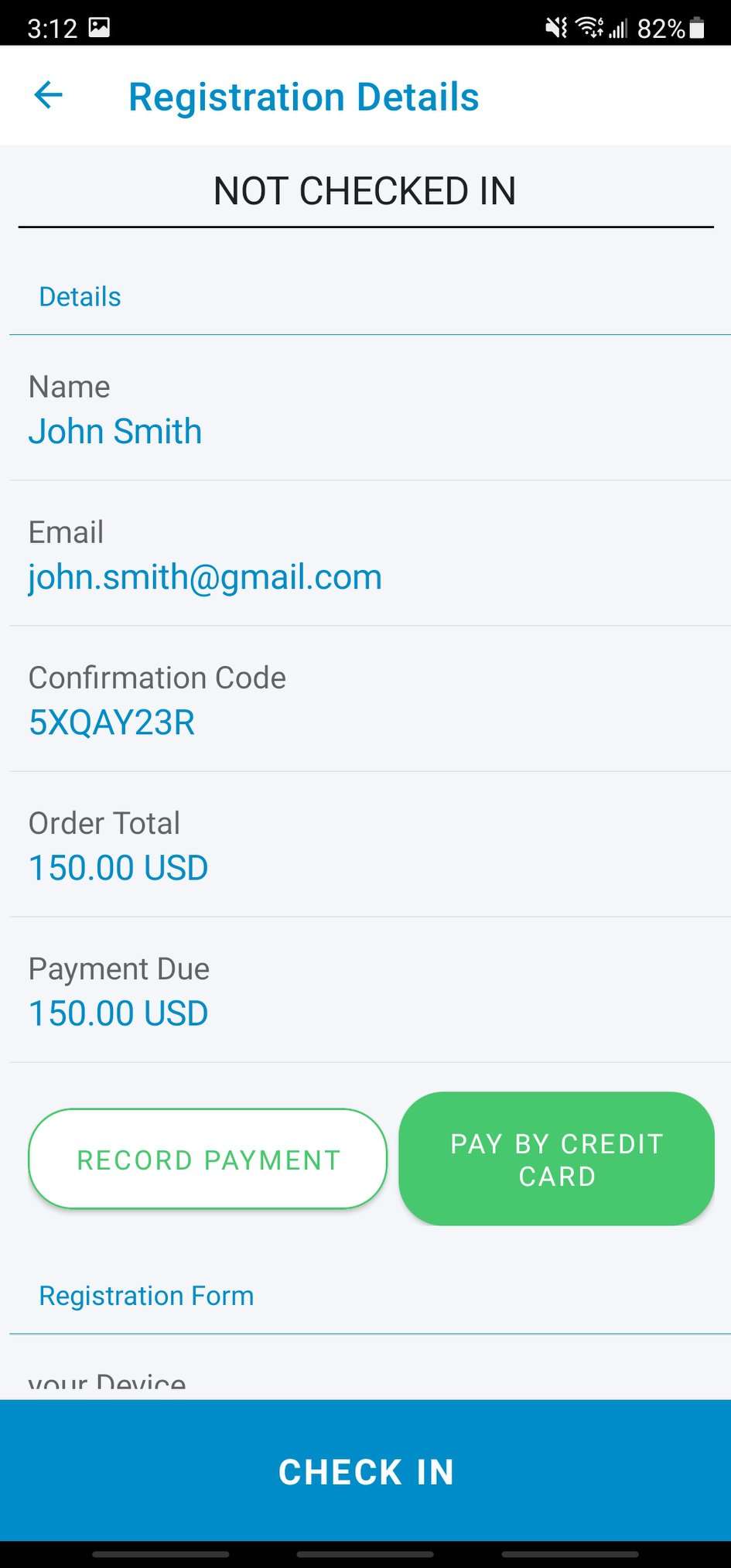 Event Check In App