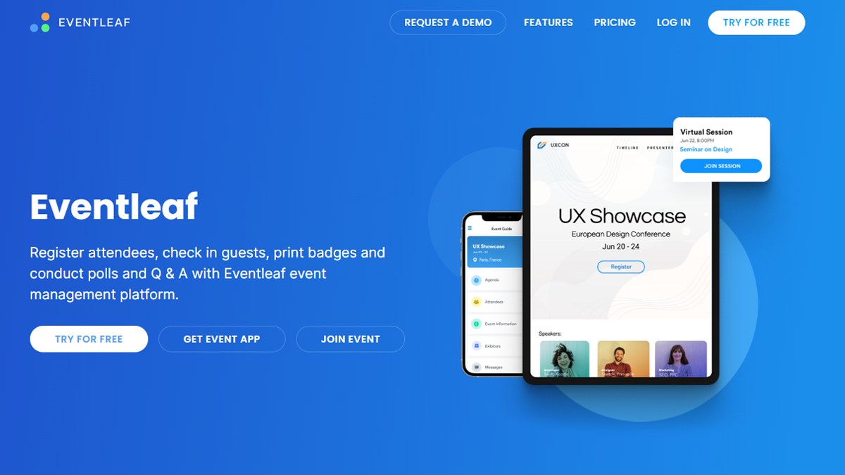 Eventleaf - Lead Retrieval Included in All-in-One Platform