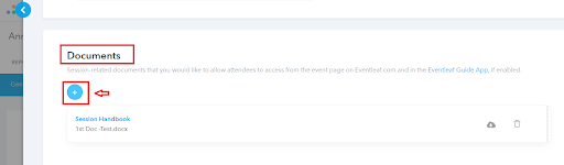 Single Document Session Add documents to session