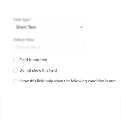 Form Fields Include Three Options