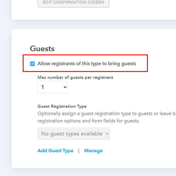 Activate the Guest Option