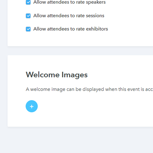 upload a welcome image