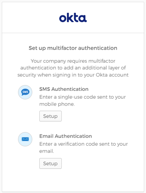 Okta Multi-Factor Authentication